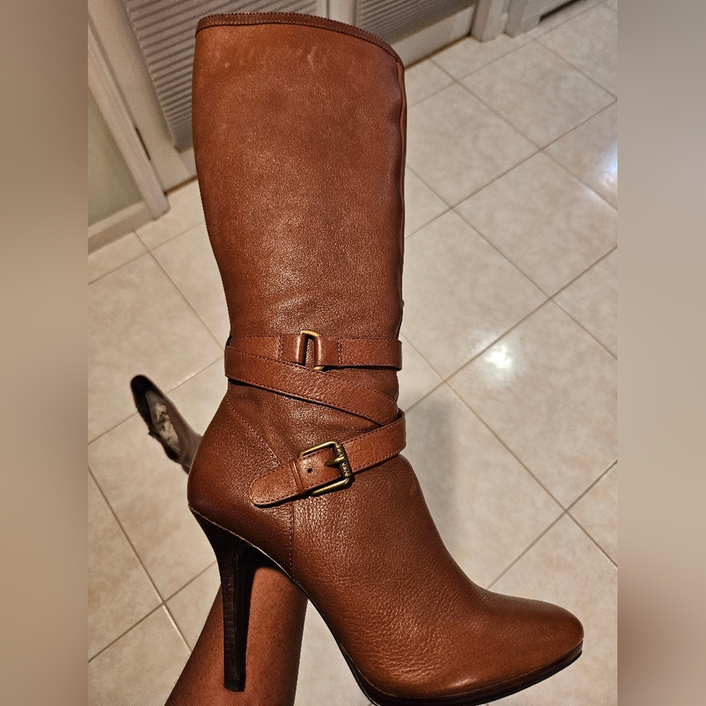 Ralph Lauren Knee High-heeled boots